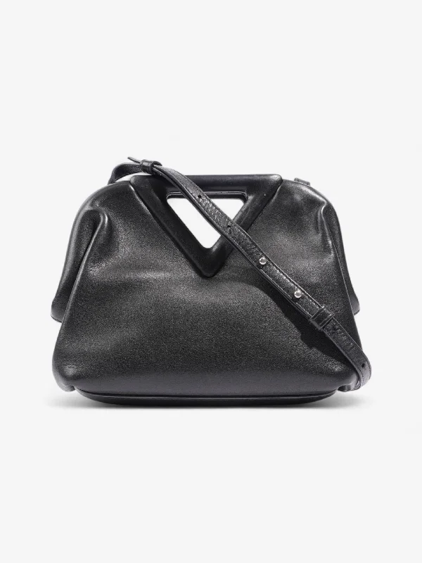 Must Haves Bottega Veneta Point Bag Black Leatehr Small