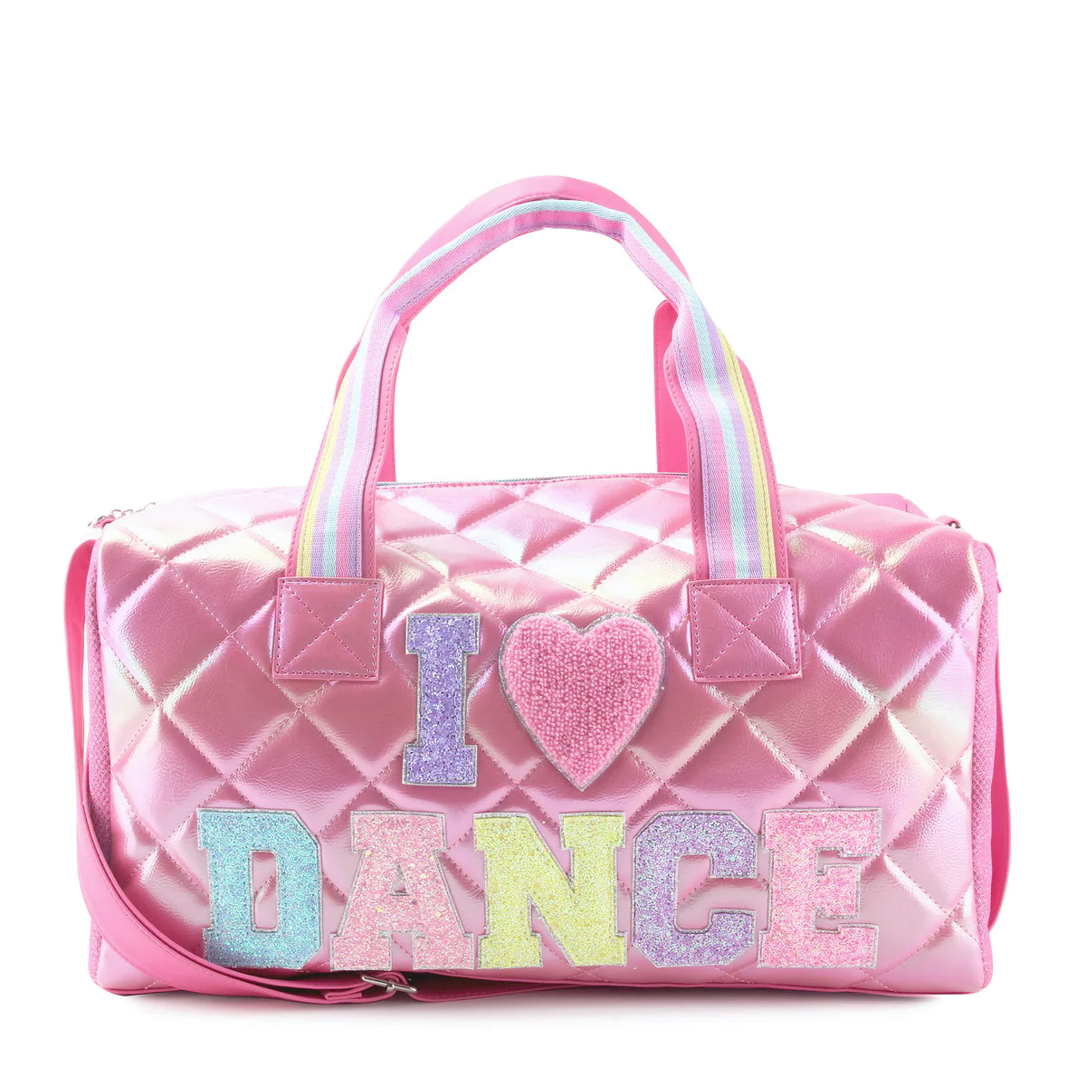 Contemporary Fashion Sale Miss Gwen’s Iridescent Quilted I 💗 Dance Duffle