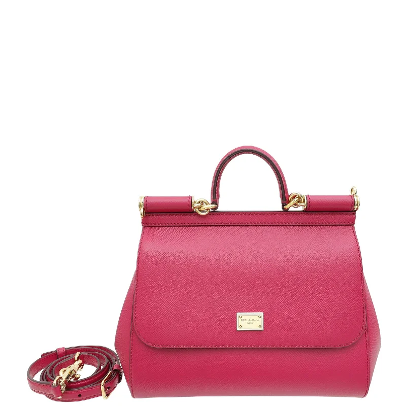 Limited-Time Offer Dolce & Gabbana Fuchsia Sicily Dauphine Medium Bag