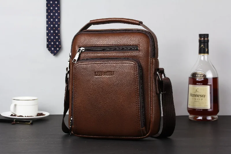 Fashion Forward Men’s Travel Shoulder Bag - Brown (18062)