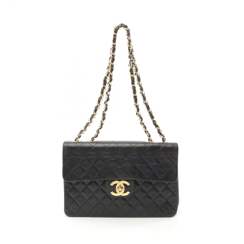 Modish Fashion Discounts Chanel Lambskin Shoulder Bag Black A01094