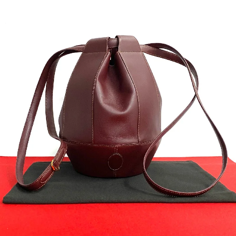 Special Offer Cartier Leather Shoulder Bag Pochette 95870
