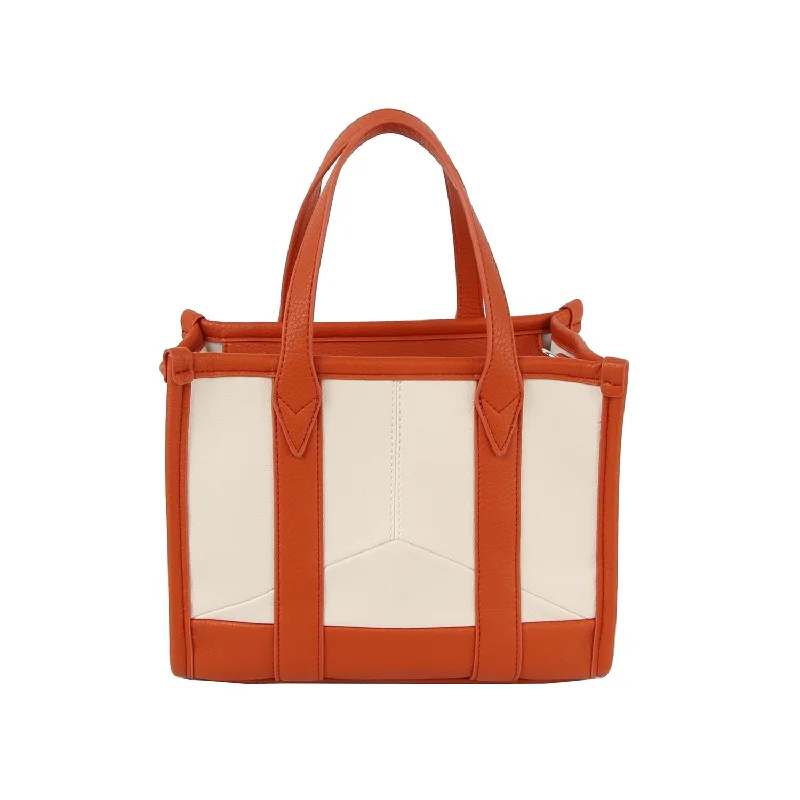 Insane Discount Onslaught Structured top handle canvas tote with crossbody strap