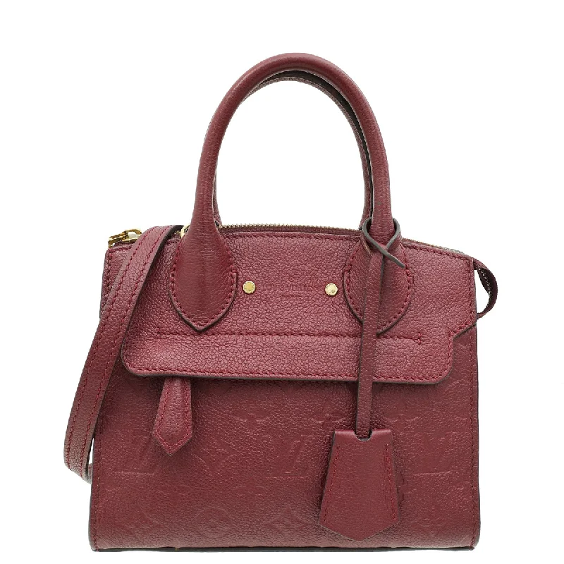 Modern Chic Discounts Louis Vuitton Aurore Monogram Empreinte Mini Pont Neuf Bag