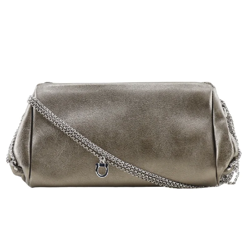 You'll Love Us Because Salvatore Ferragamo Chain Shoulder Bag Bronze