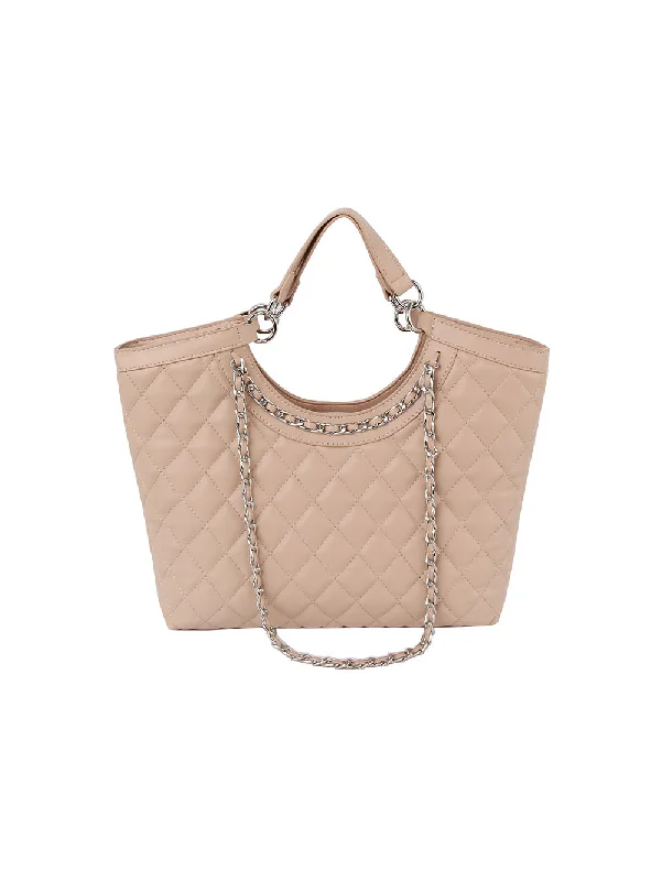 Fresh Styles, Fresh Deals Chain detail leather tote bag
