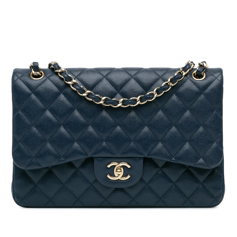 Fashion Forward, Function First Chanel Jumbo Classic Caviar Double Flap (SHG-Ar5FRd)