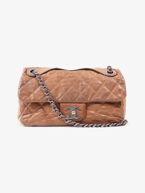 Effortless Style, Endless Impact Chanel In The Mix Flap Brown Calfskin Leather Medium