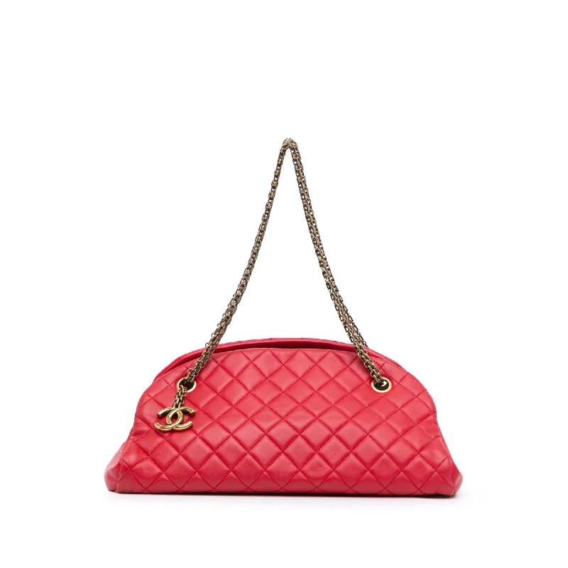 Flash Sales Chanel Medium Lambskin Just Mademoiselle Shoulder Bag (SHG-X8uhv2)