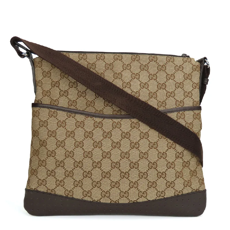 Flash Sale On Premium Bags Gucci GG Canvas Leather Shoulder Bag 145857