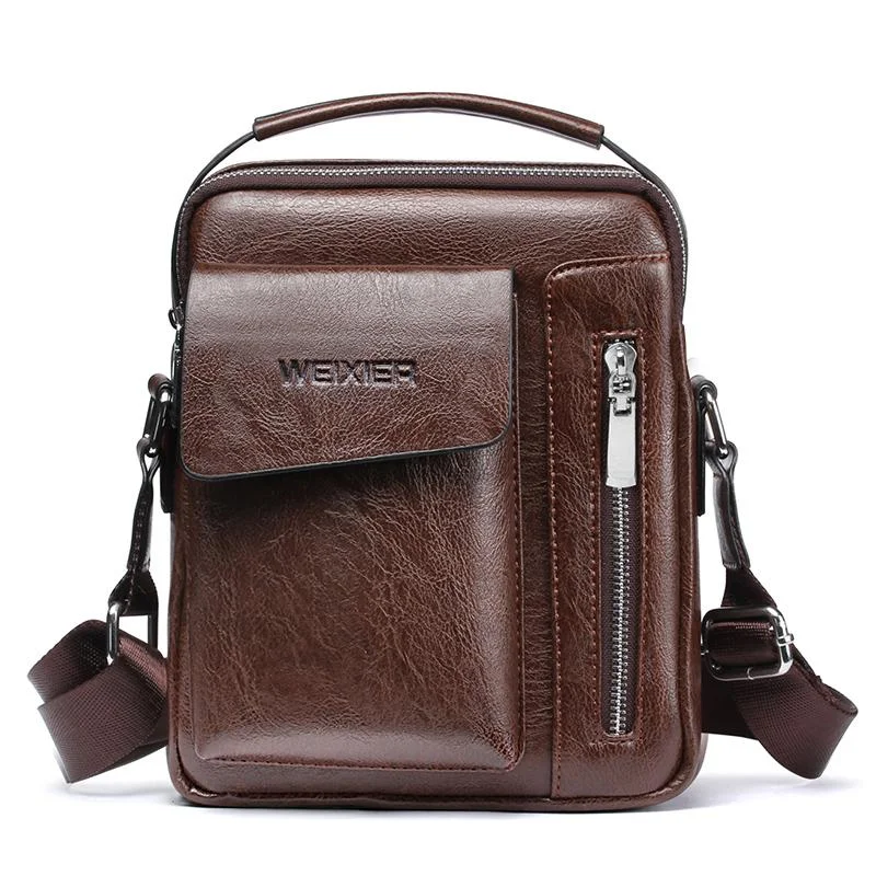 Contemporary Casual Deals Men’s Shoulder Bag - Dark Brown (8602)