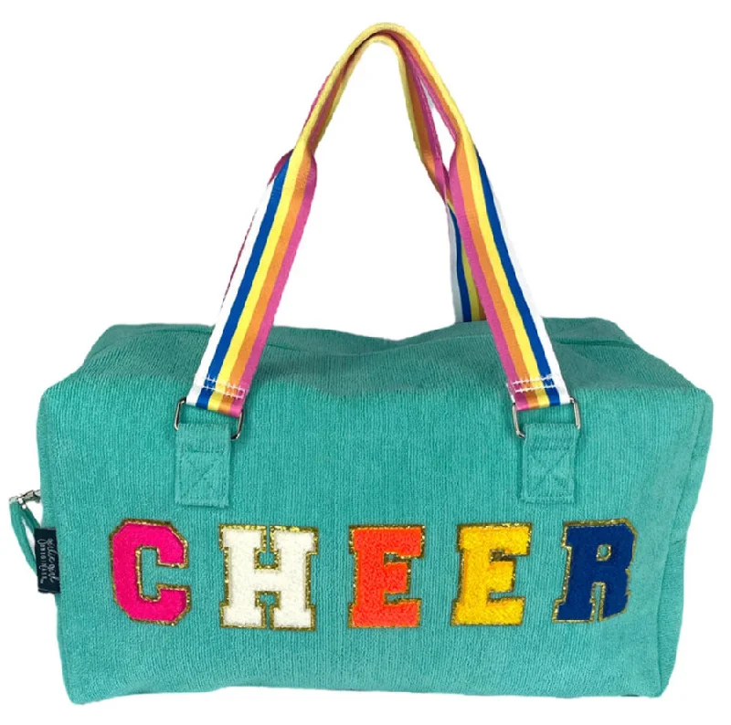Urban Bags For City Life And Streetwear Fashion Aqua Terry Cloth Duffle Bag - CHEER