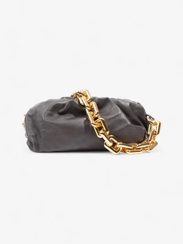 Budget Saver Bottega Veneta Chain Pouch Brown Leather