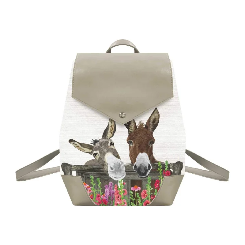 Comfortable Chic Peanut Butter & Jelly Canvas Backpack