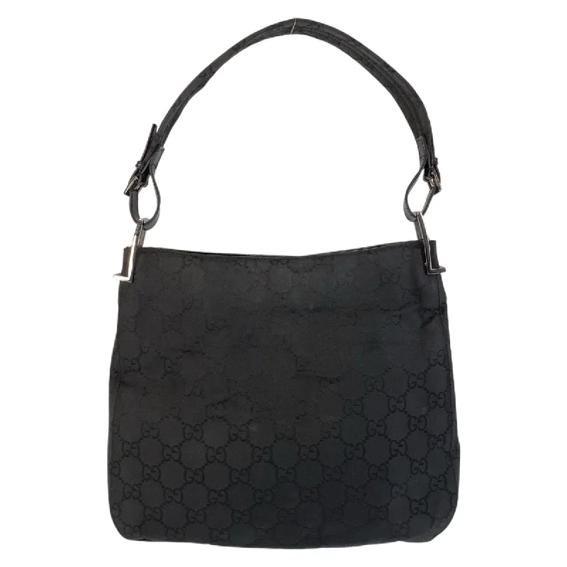 New Arrivals Gucci Black GG Canvas Shoulder Bag