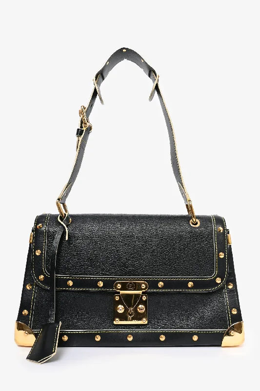 Anti-Theft And Budget-Friendly Bags Louis Vuitton Black Leather 'Le Talentueux' Shoulder Bag