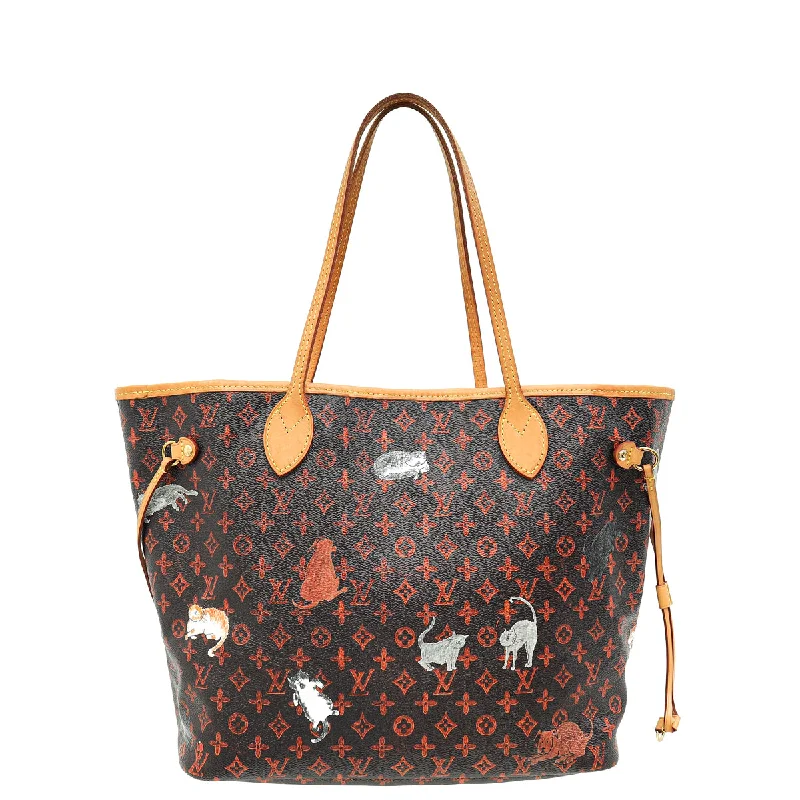 Chic Trends Unveiled Louis Vuitton Multicolor x Grace Coddington Catogram Neverfull MM Bag