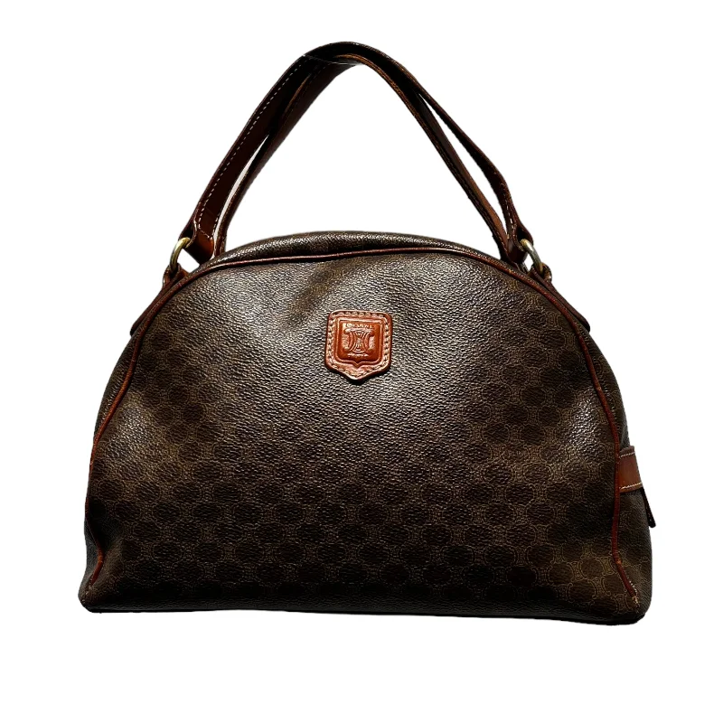 Best Deals Of The Season CELINE/Hand Bag/M/Monogram/Leather/BRW/Vintage Triomphe Macadam Dome