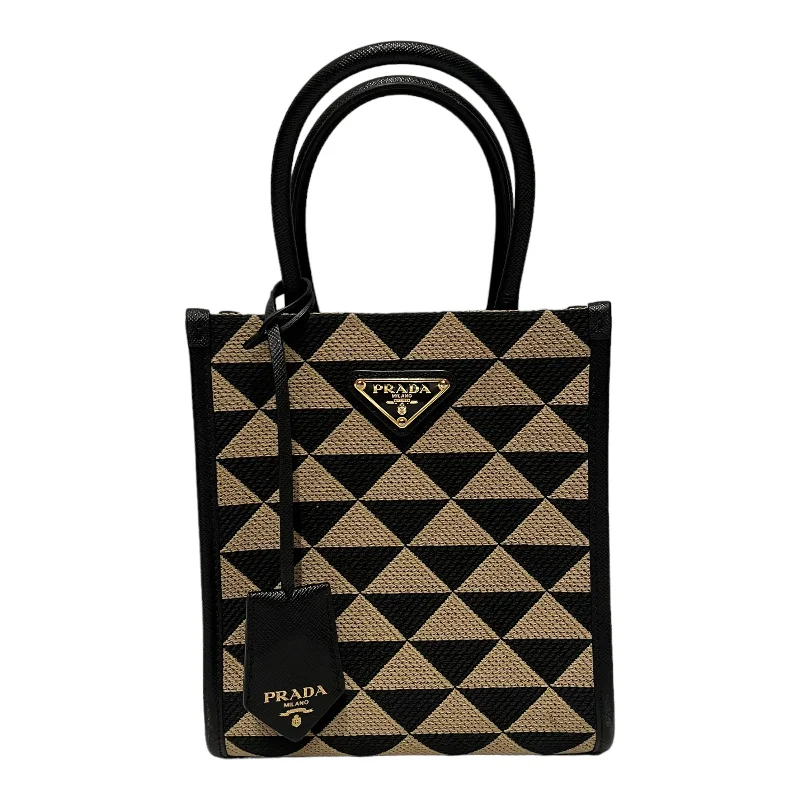 Summer Deals PRADA/Hand Bag/All Over Print/BEG/Symbole Mini
