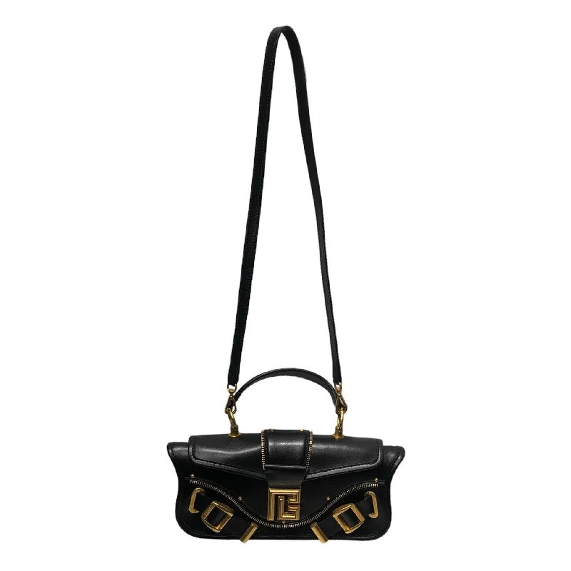 Classy Style Discounts BALMAIN/Hand Bag/Leather/BLK/BALMAIN BLAZE BAGUETTE