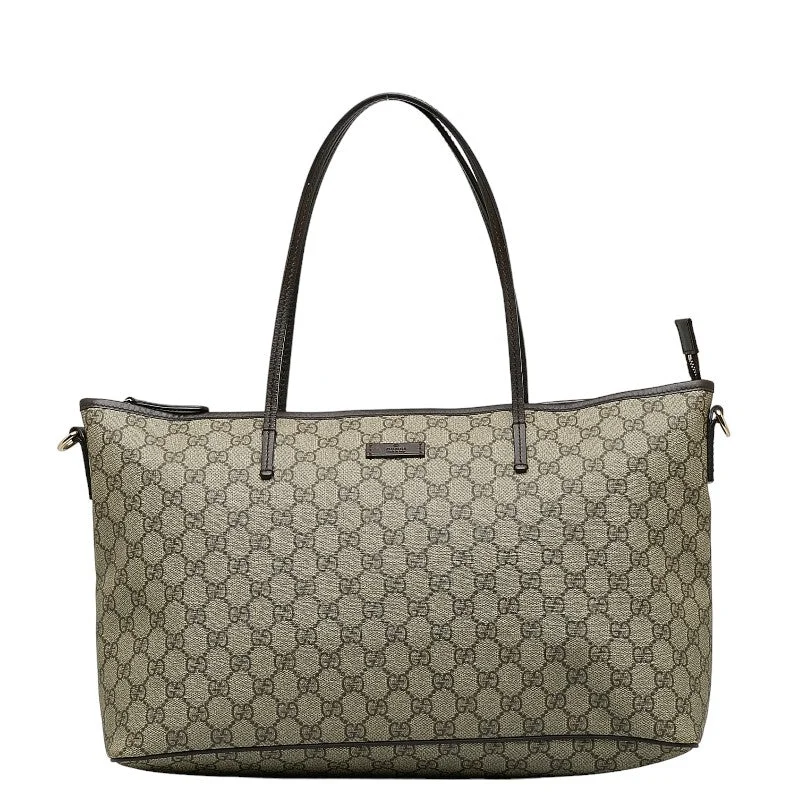 Limited Edition Gucci GG Spring Bag 2WAY 353437 Beige Brown PVC Leather Ladies