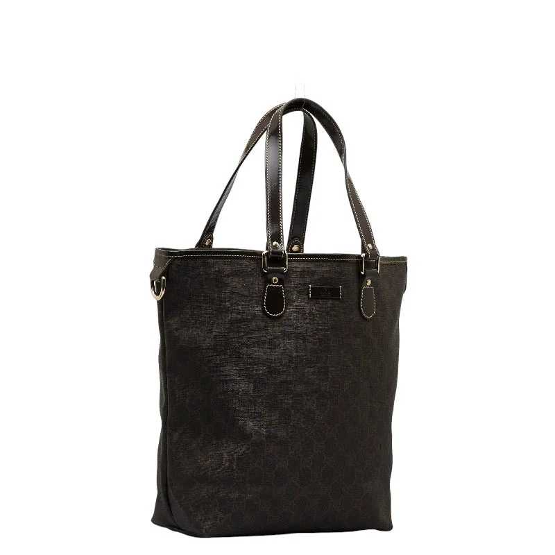 Winter Warehouse Sale GUCCI Gucci 189896 PVC/Leather Brown  Bag Ladies Gucci