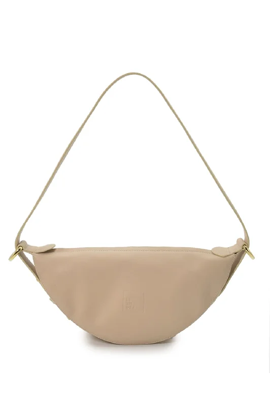 Cream multi-position crossbody bag