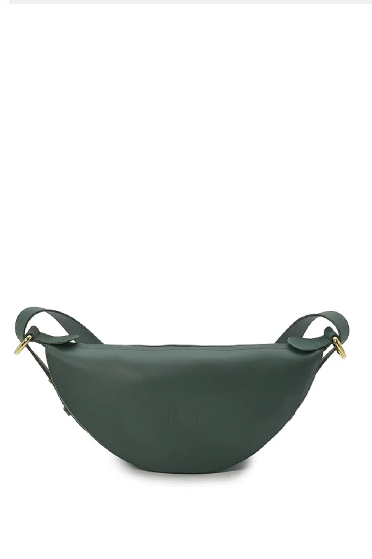 Dark Green Multi-position crossbody bag