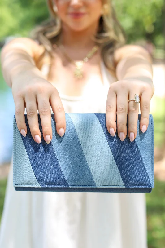 Denim Love Clutch