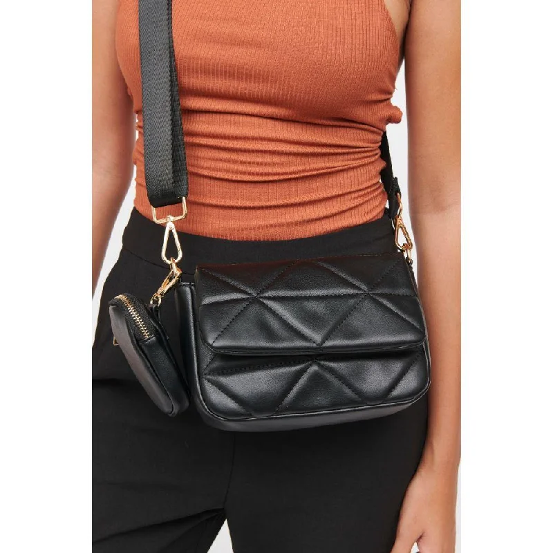 Luxury Bags With Premium Materials And Craftsmanship Gia Fashion Crossbody Bag in Black