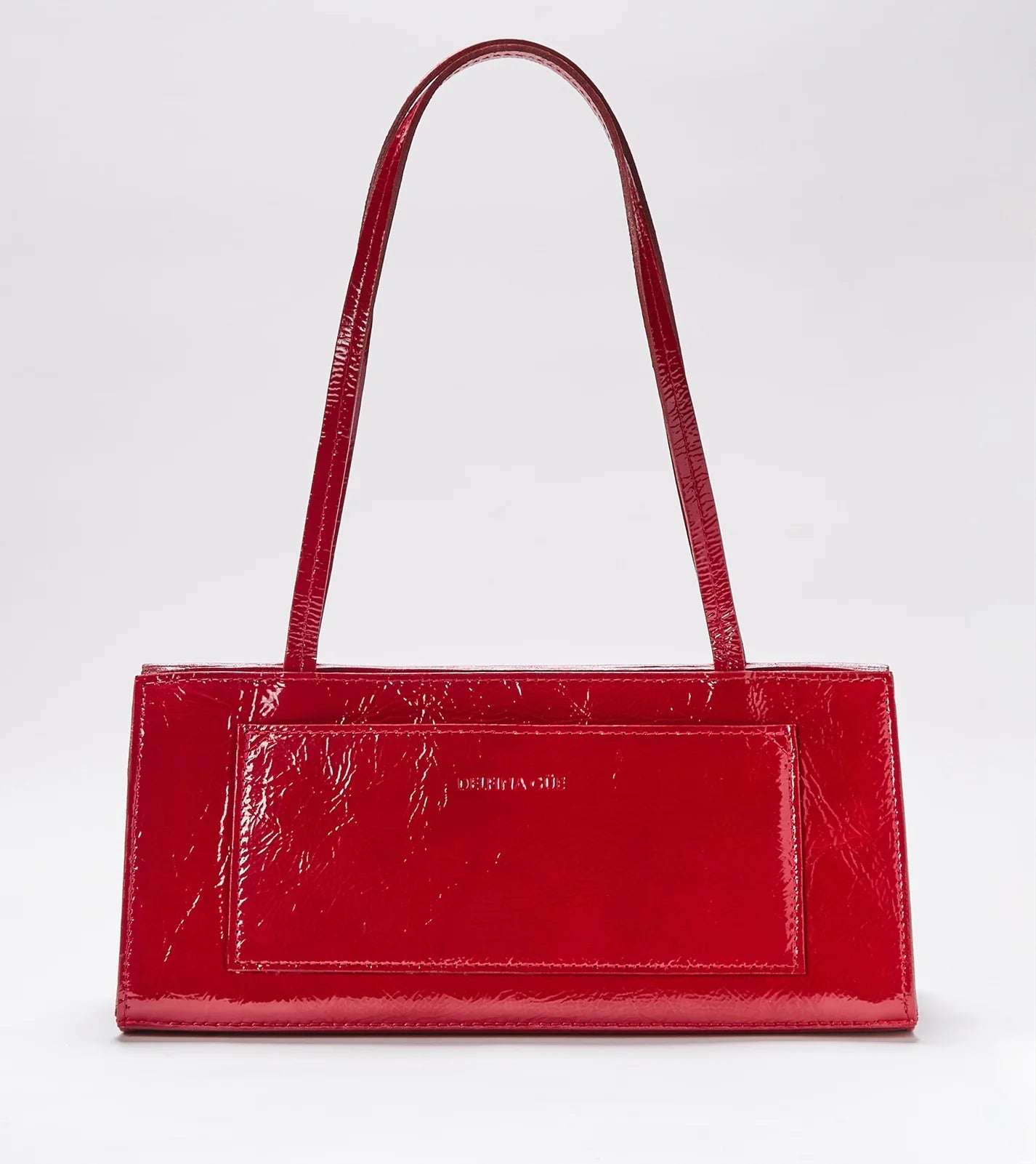 Hotdog Red Wrinkle Handbag