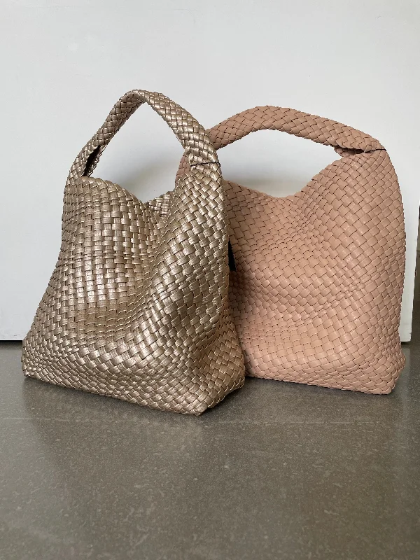 Large Woven Hobo Bag