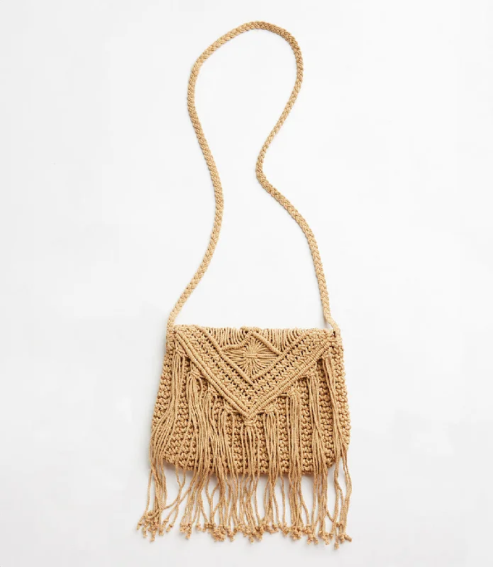 Macrame Crossbody Bag