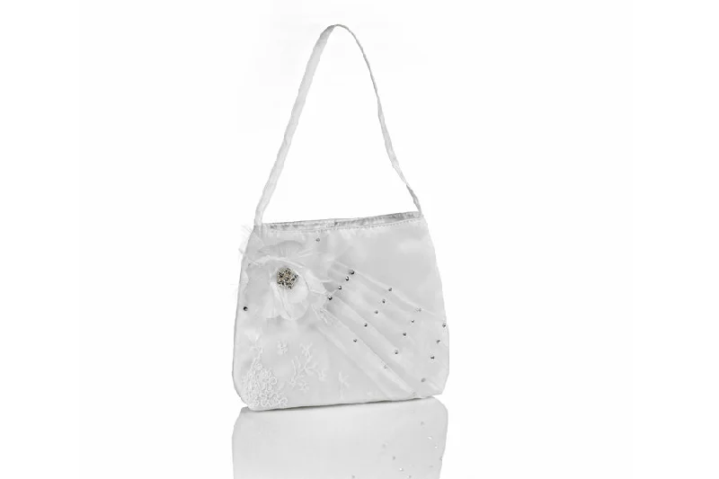 Satin Purse with Crystals