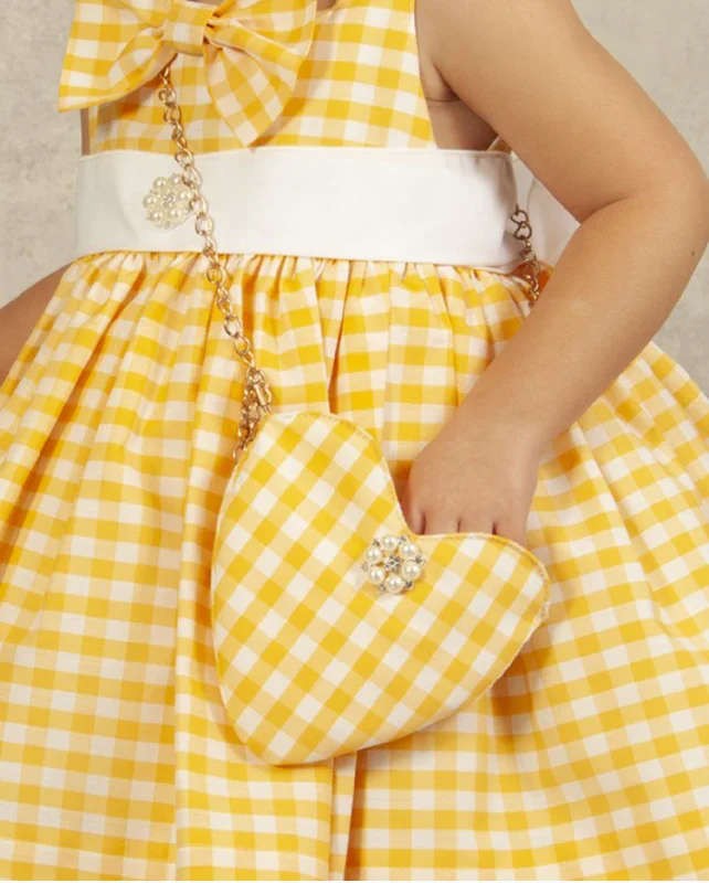 Yellow Gingham Handbag