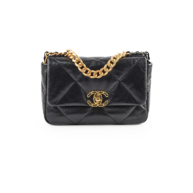 End Of Season Sale Chanel Small 19 Black 29 Series Elegant And On-Sale Evening Bags