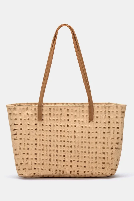 Style Breakthroughs Martha Tote Vachetta Basketweave Vintage-Inspired