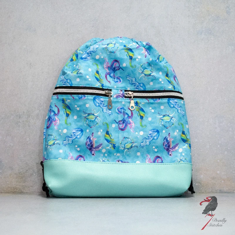 Delicate Ocean Begonia Backpack