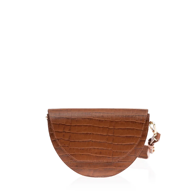 Clearance Event Lune Saddle Bag (Saddle Croco) Lightweight And Functional Bags For Travel And Work