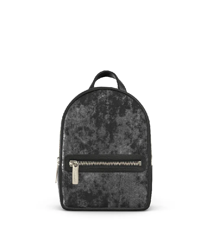 Distressed Metallic Black/Black