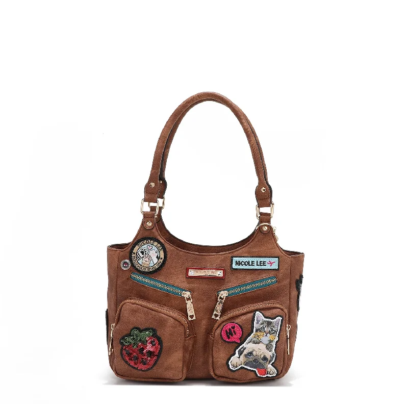 Unleash Your Style MULTI PATCH SHOULDER BAG Uxury Designer Handbag Brands