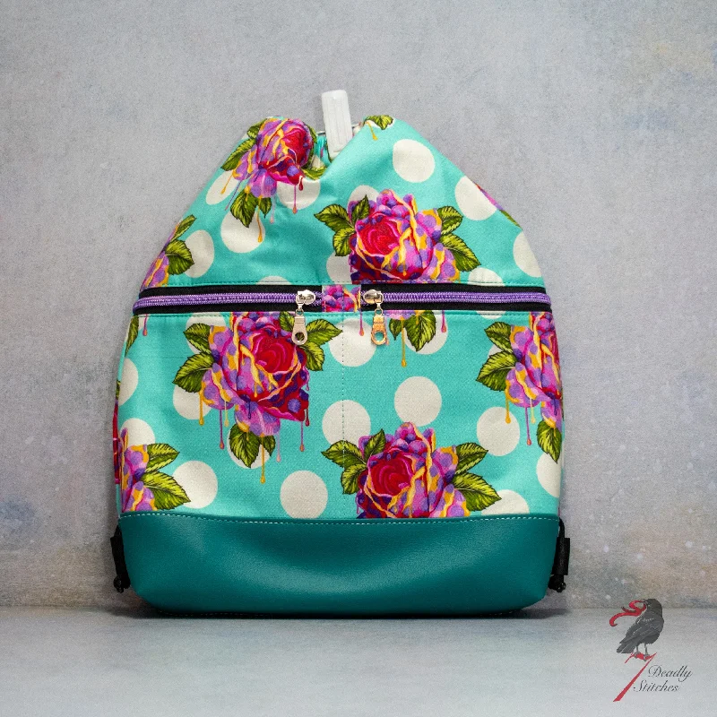 Painted Roses Begonia Backpack