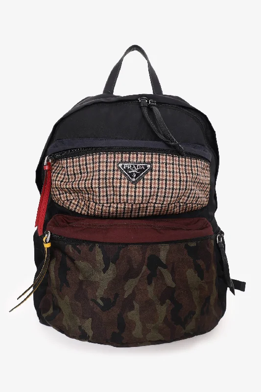 Prada Multiple Pattern Nylon Tessuto Backpack