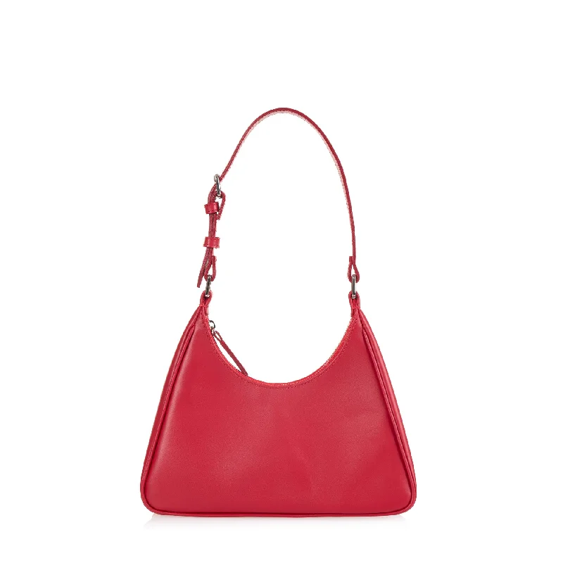Fashion Essentials Prism Hobo (Red Leather) Edgy Bags For Bold And Daring Fashionistas