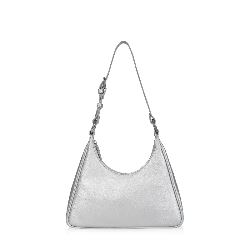 Urban Fashion Prism Hobo (Silver Leather) Urban Bags For City Life And Streetwear Fashion