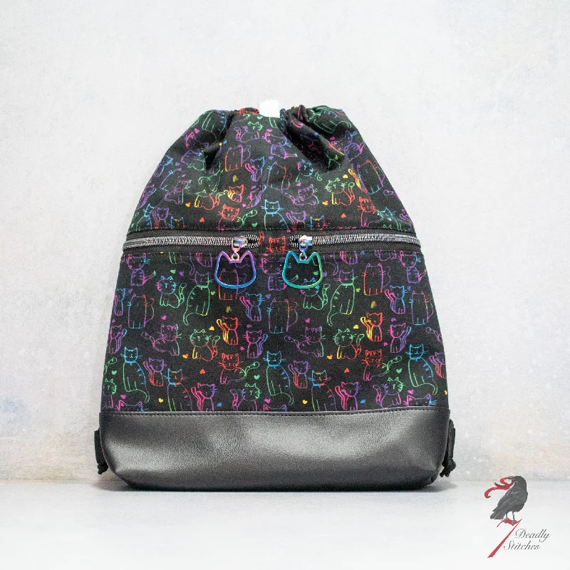 Rainbow Cats Begonia Backpack