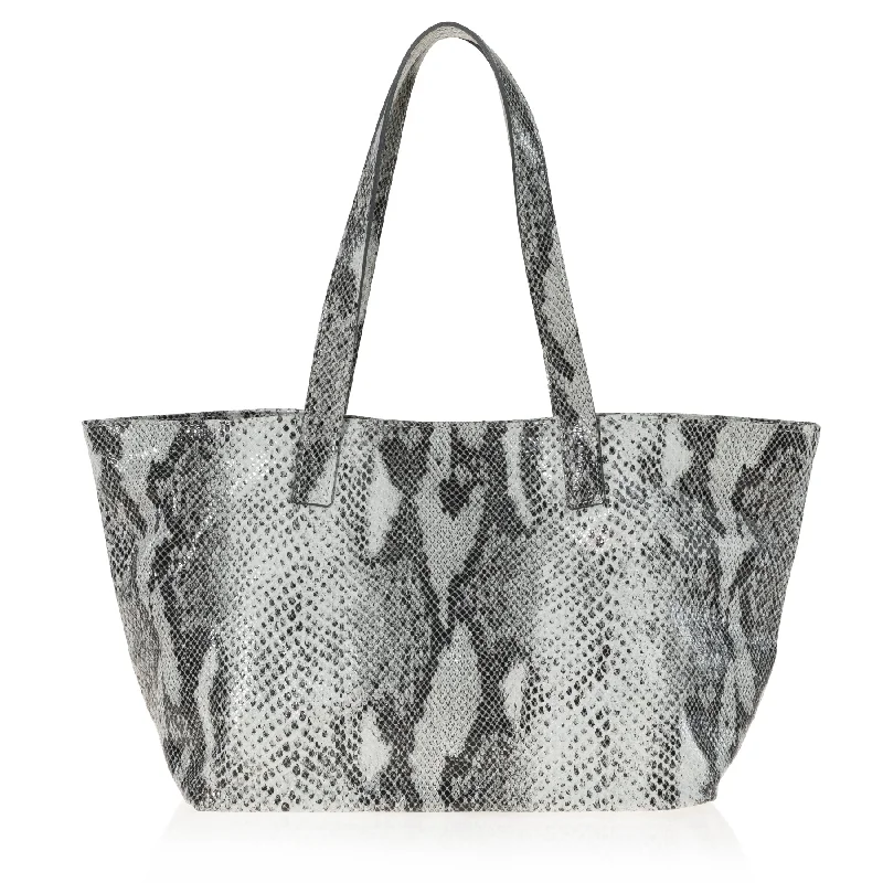 Seasonal Clearance Bags For Summer Rive Gauche Tote (Grey Snake Wash) Limited-Time Offer On Trendy Bags