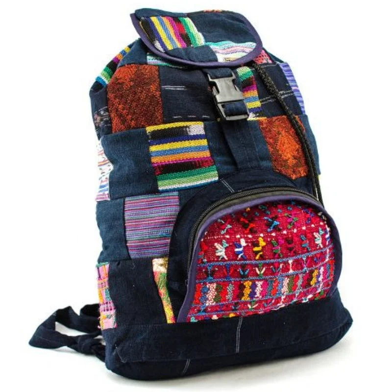 Vintage Textiles Patch Backpack