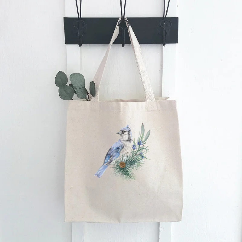 Uxury Designer Handbag Brands Blue Jay (Fall Birds) - Canvas Tote Bag