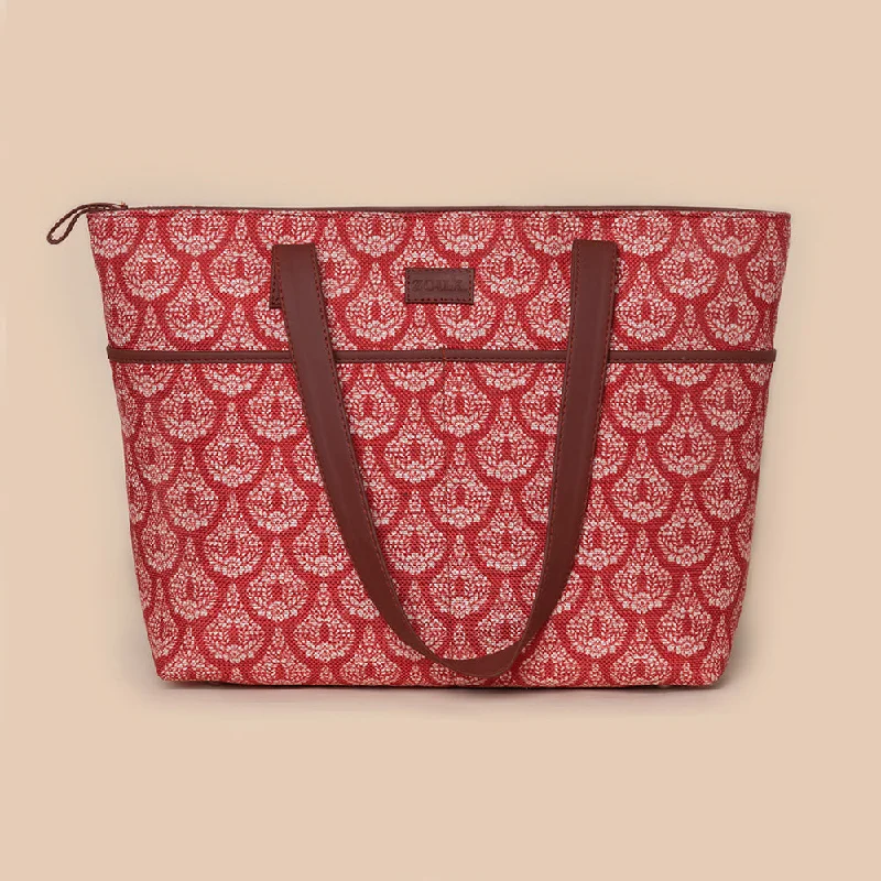 Chanderi Phool Tote Bag